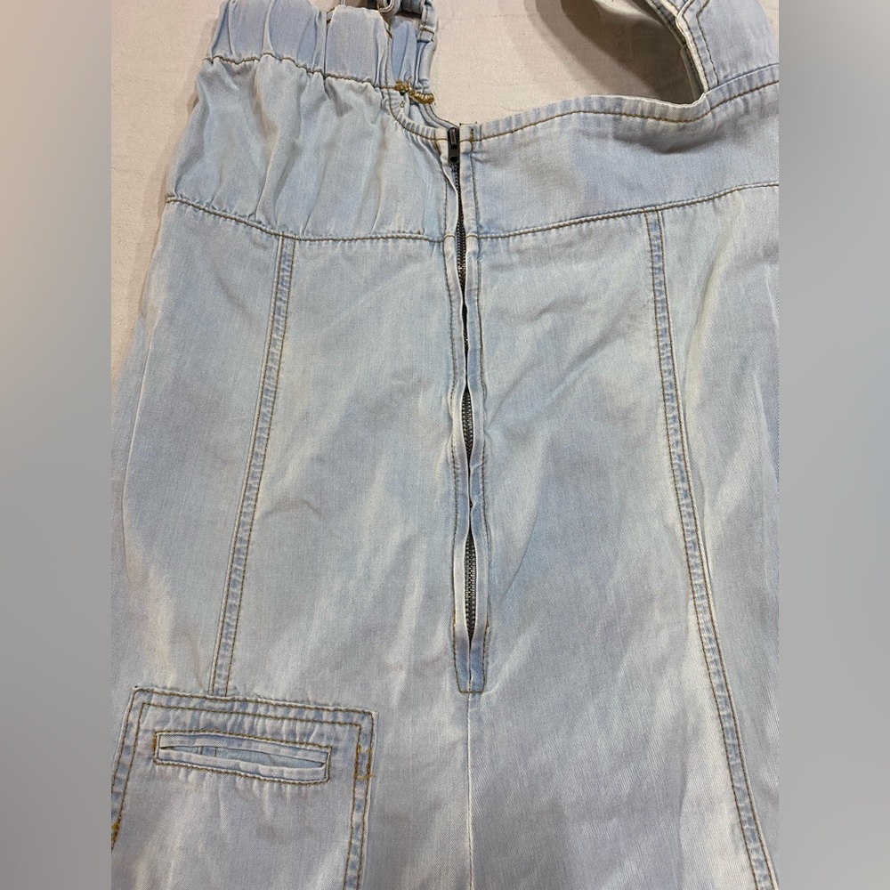 European denim overall sundress. Size 38 - Picture 4 of 9